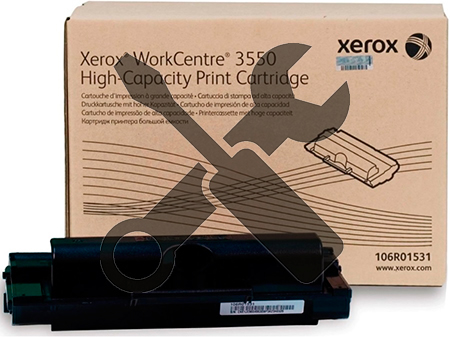 Заправка картриджа  для Xerox WorkCentre 3550 / RX WC 3550 с заменой чипа