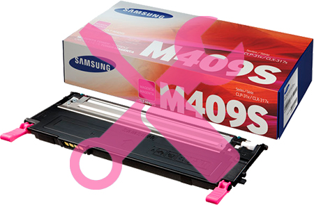 Заправка пурпурного  картриджа для Samsung CLP-310 / CLP-315 / CLX-3170 / CLX-3175 с заменой чипа