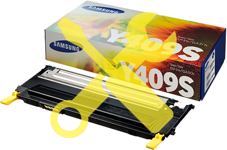 Заправка желтого картриджа для Samsung CLP-310 / CLP-315 / CLX-3170 / CLX-3175 с заменой чипа
