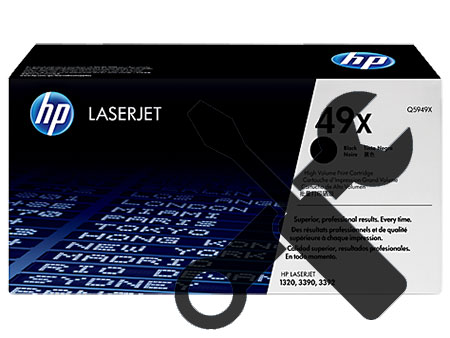Заправка картриджа Q5949X для HP Laserjet 1320 / 3390 MFP с заменой чипа