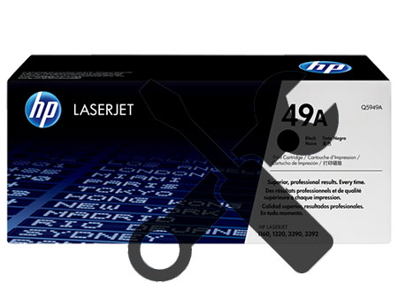 Заправка картриджа Q5949A для HP Laserjet 1160 / 1320 / 3390 MFP с заменой чипа