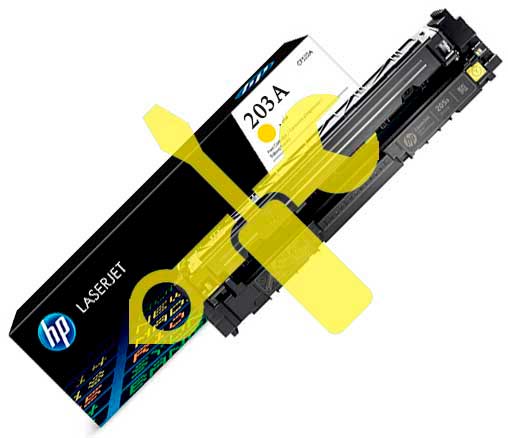 Заправка желтого картриджа HP CF542A (203A) для  HP M254, MFP M280 / M281 с заменой чипа