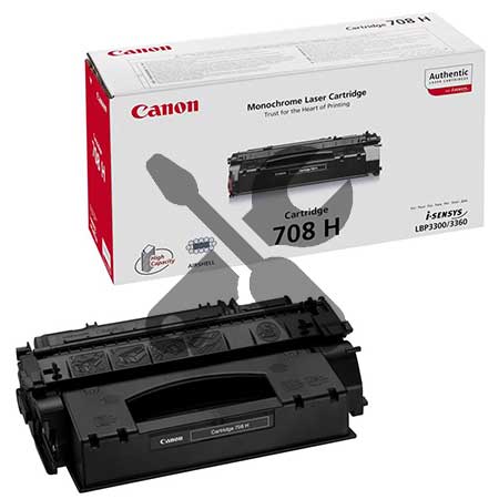 Заправка картриджа Canon 708H увеличенного объема  для i-SENSYS LBP3300 / i-SENSYS LBP3360 с заменой чипа