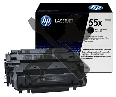 Заправка картриджа CE255X для HP LaserJet Enterprise 500 MFP M525dn / Pro MFP M521dn / P3015 с заменой чипа