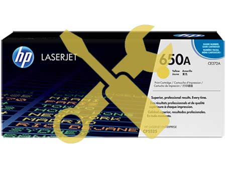 Заправка картриджа CE272A (650a) желтый для HP Color LaserJet Enterprise CP5525dn