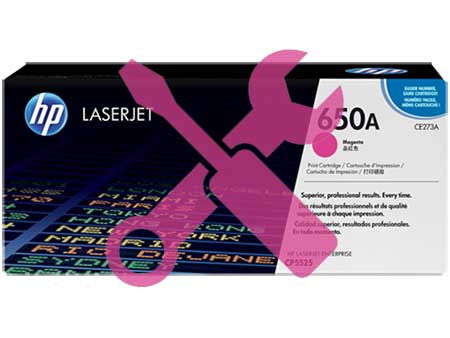 Заправка картриджа CE273A (650a) пурпурный для HP Color LaserJet Enterprise CP5525dn