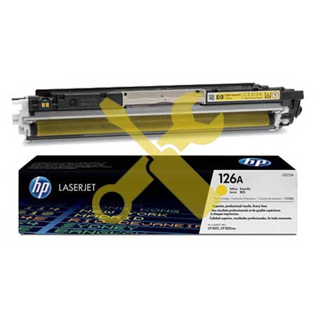 Заправка картриджа CE312A (126) желтый для HP Color LaserJet CP1025n/nw / LaserJet Pro CP1025 / Pro 100 M175nw / Pro M275 с заменой чипа