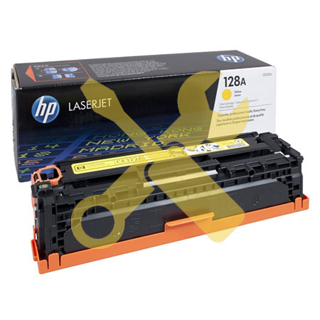 Заправка картриджа HP 128A (CE322A) желтый для HP Color LaserJet Pro CP1525 / CM1415 с заменой чипа