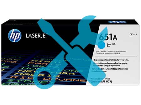 Заправка картриджа CE341A для HP LaserJet Enterprise 700 color MFP M775DN / M775F