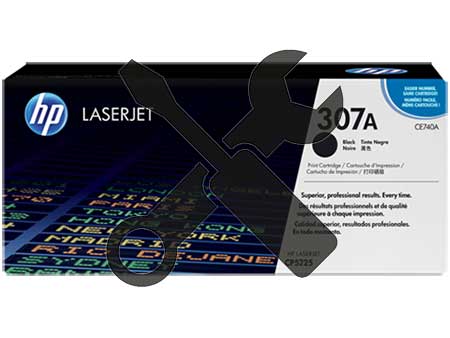 Заправка картриджа HP CE740A (307A) для HP Color LaserJet Professional CP5225  с заменой чипа