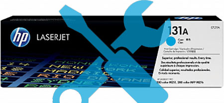 Заправка картриджа CF211A синий ( 131A) для HP LaserJet Pro 200 MFP M276n / M251  с заменой чипа