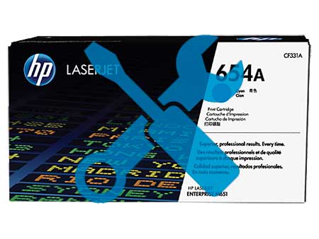 Заправка картриджа CF331A (653A) синий для HP LaserJet Enterprise M651, MFP M680, Flow MFP M680, Pro MFP M675 с заменой чипа