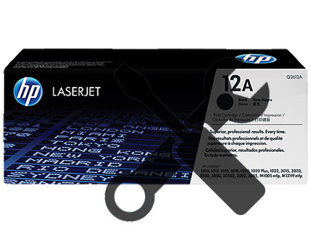 Заправка картриджа HP 12A Q2612A для 	HP LaserJet 1010 / 1020/ 1022 / 3015/ M1005/ 1319