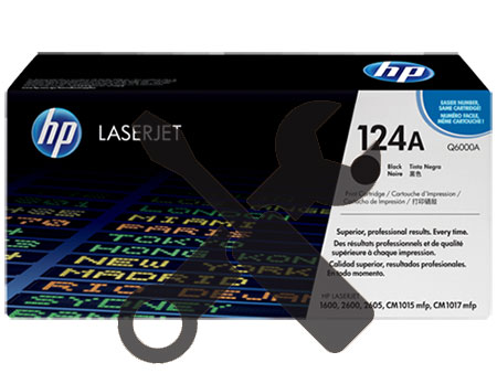 Заправка картриджа Q6000A (124A) черный для HP Color LaserJet 1600 /2600 /2600n / 2605 / 2605dn / 2605dtn / CM1015 MFP / CM1017 MFP