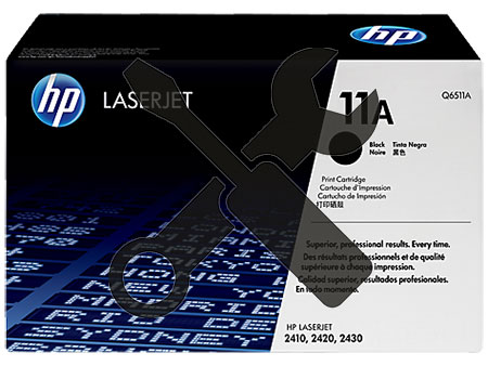 Заправка картриджа Q6511A для HP Laser Jet 2410 / 2420 с заменой чипа