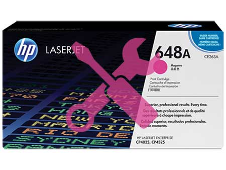 Заправка картриджа CE263A пурпурный ( 648A ) для HP Color LaserJet CP4025 / CP4525 / CP4020 / CM4540